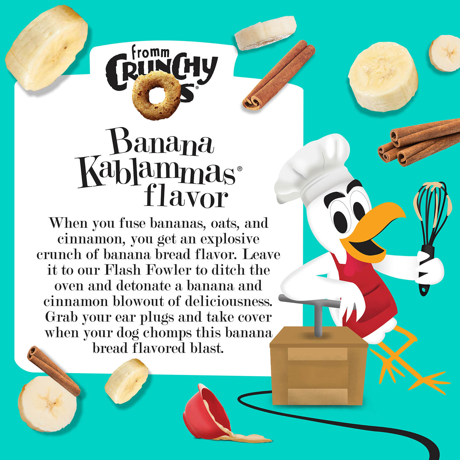 Fromm Banana Kablammas Flavor Dog Treats - 6oz