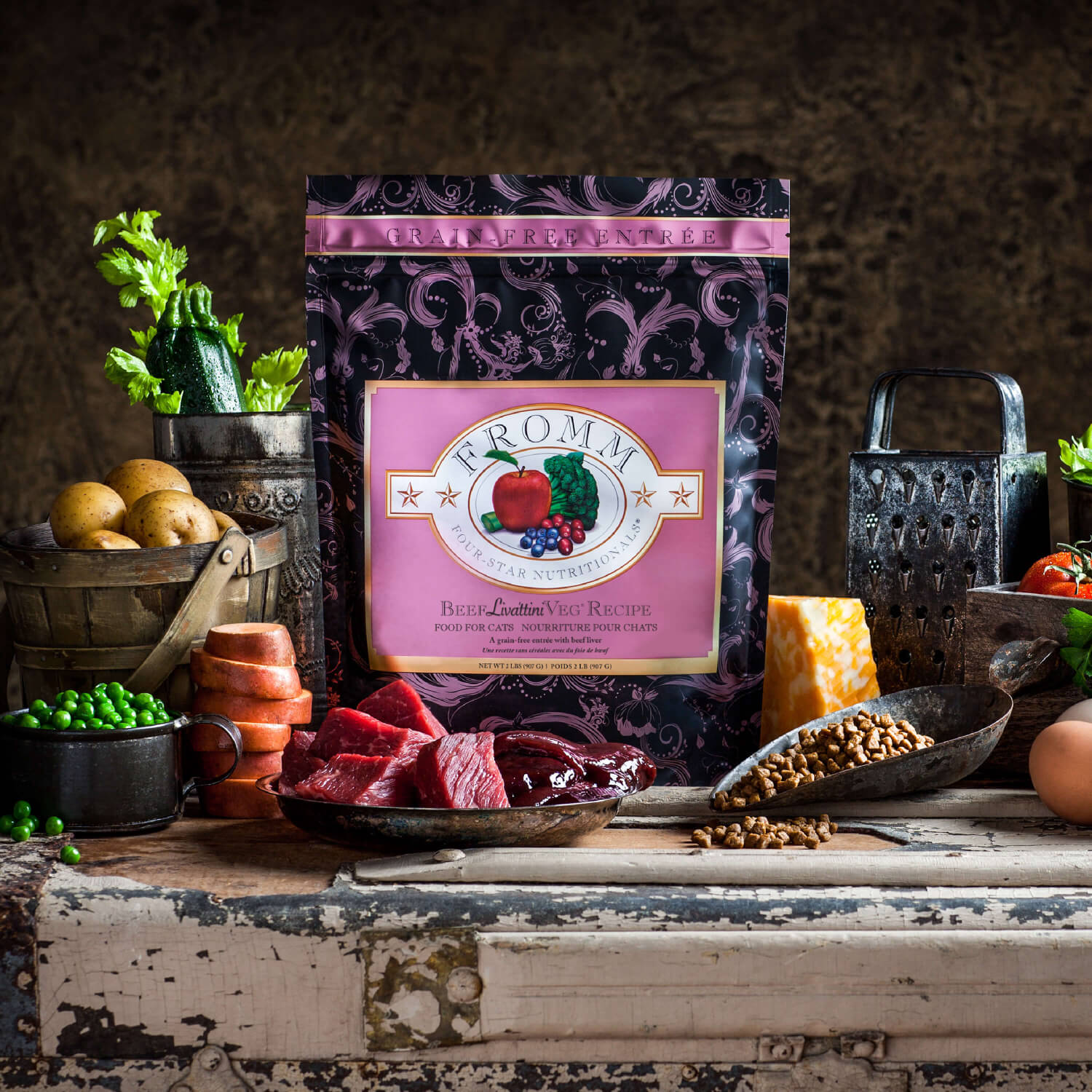 Fromm Beef Liváttini Veg Recipe Dry Cat Food - 4.54kg