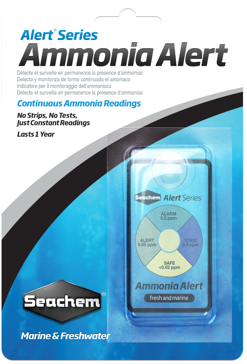 Ammonia sales monitor aquarium