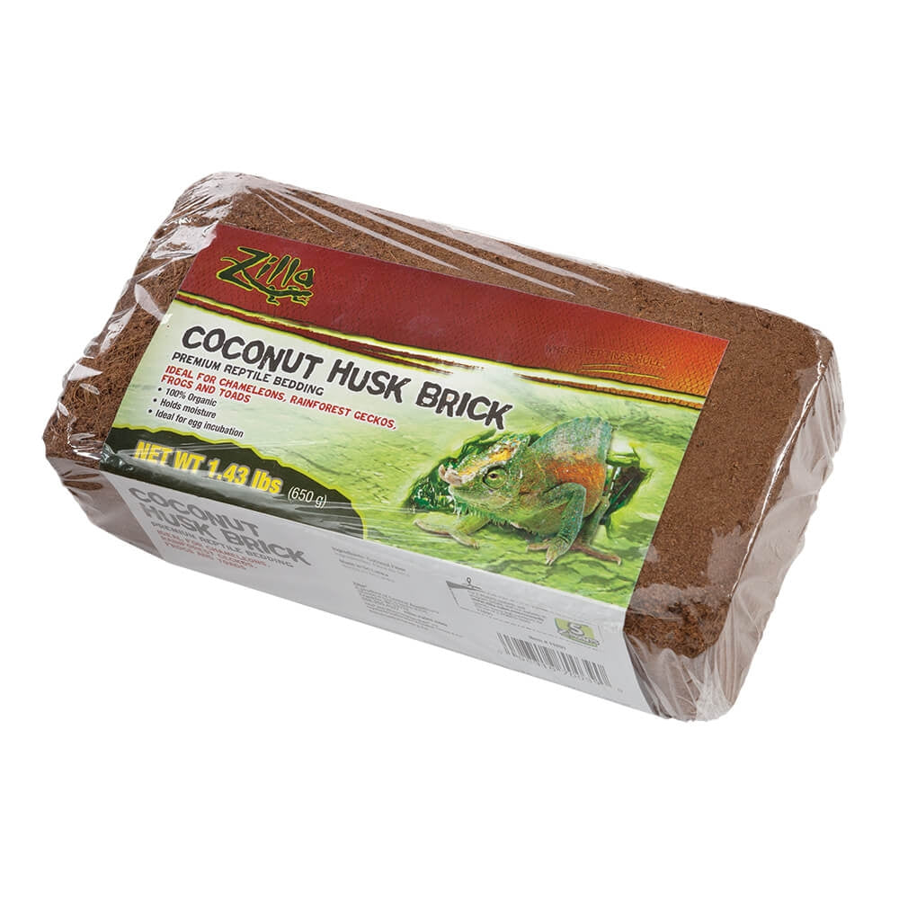 Zilla Coconut Husk Bedding Brick- 1.43 lb