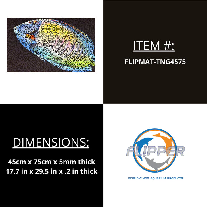 Flipper Aquarium Mat with Tang Artwork