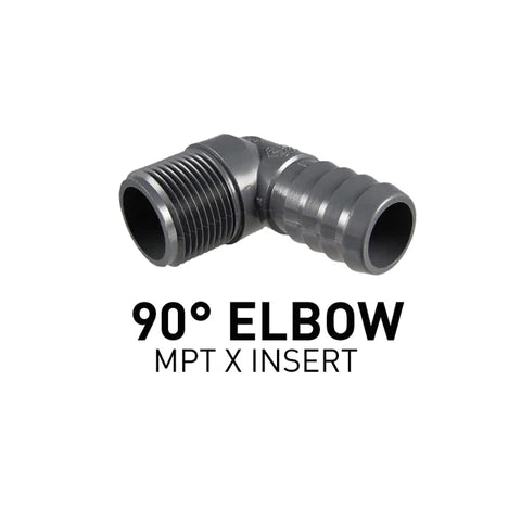 Lifegard Aquatics 3/4" 90 Elbow MPT x Insert R270479