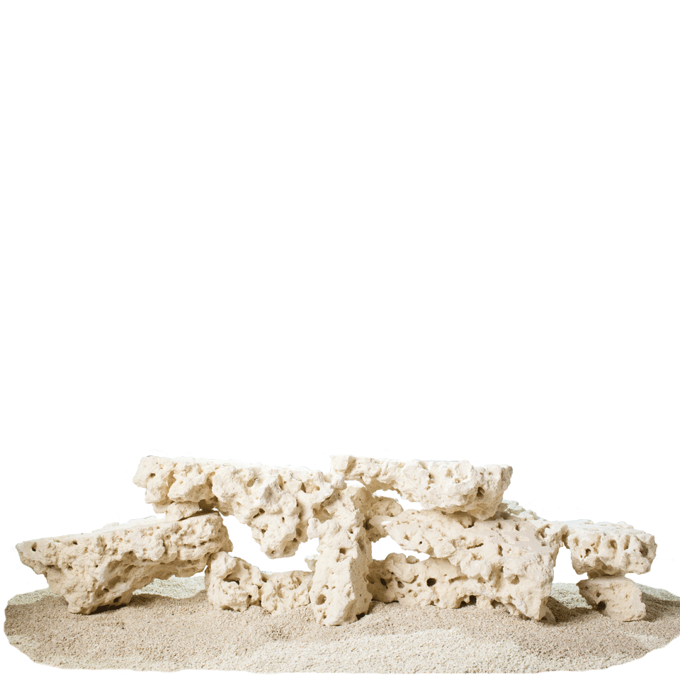  Nature's Ocean Coral Base Rock 4-8 INCHES, 20 LBS