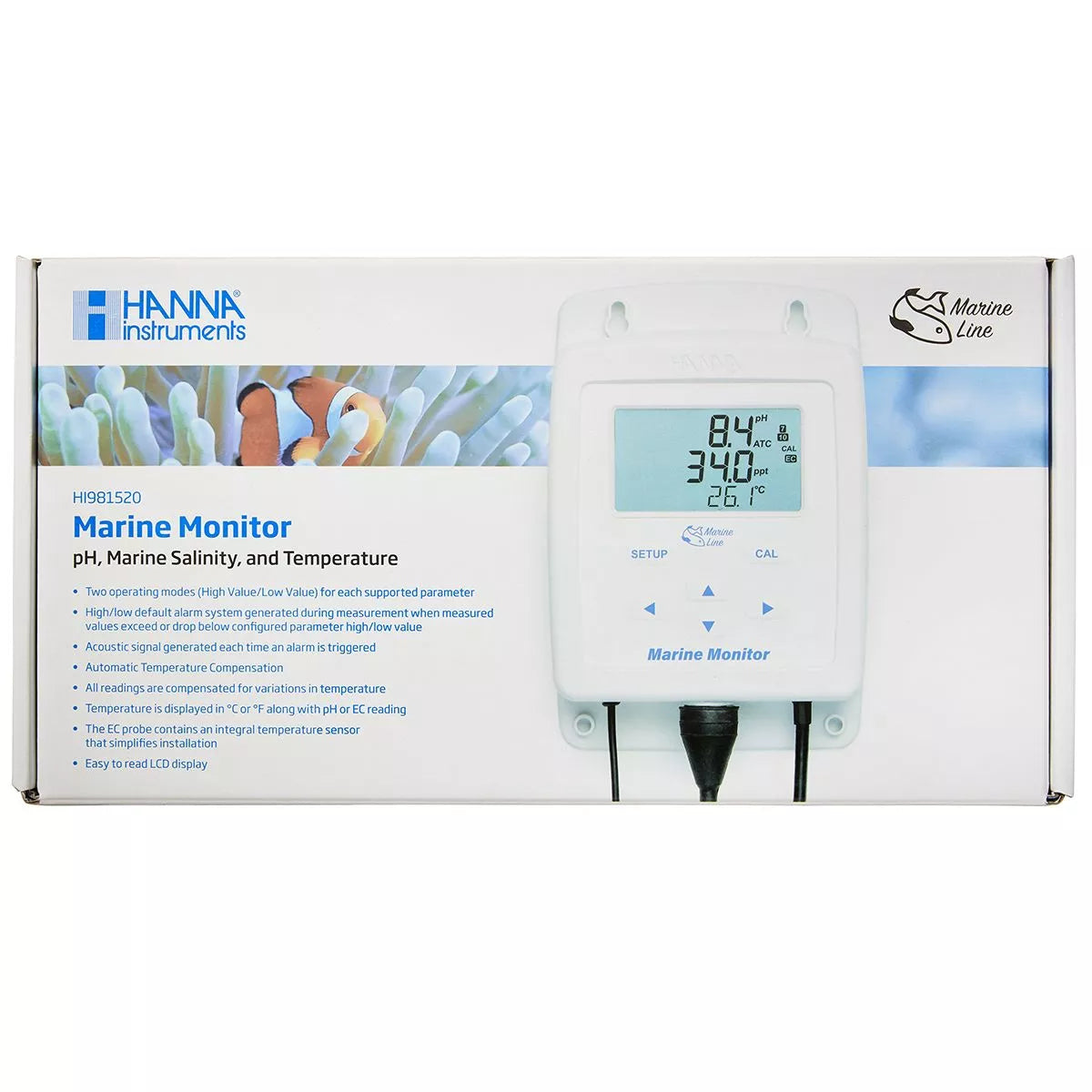 Hanna Instruments Marine Monitor (pH/Salinity/Temperature) HI981520