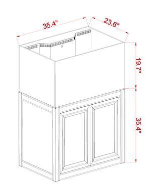 Innovative Marine INT 75 Gallon Complete Reef System - Black
