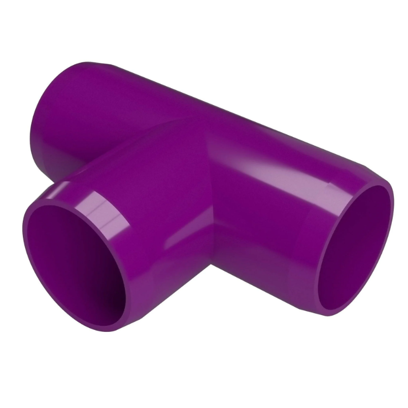 PVC Tee Schedule 40 - 1" Purple