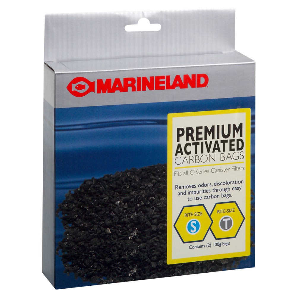 Marineland Activated Carbon Bags for Canister Filters Rite-Size S & T - 2 pk