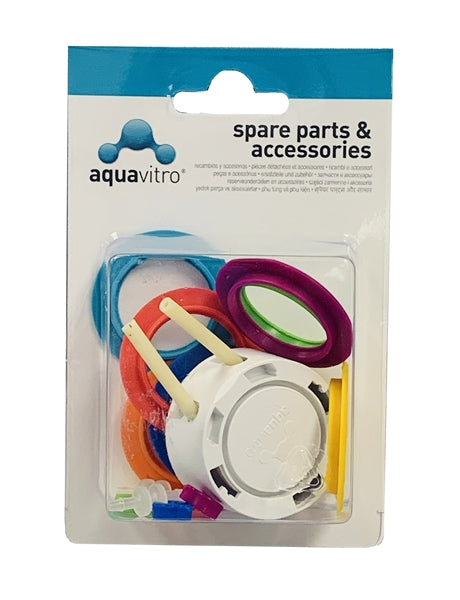 Aquavitro Sentia Pump Head Replacement, Colored Rings, and Clips Set