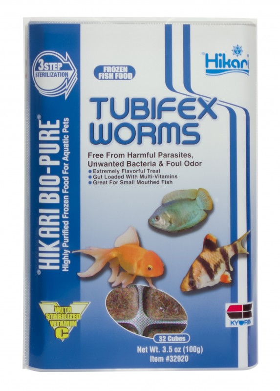 Hikari Bio-Pure Frozen Tubifex Worm Cubes Cube Pack - 3.5oz