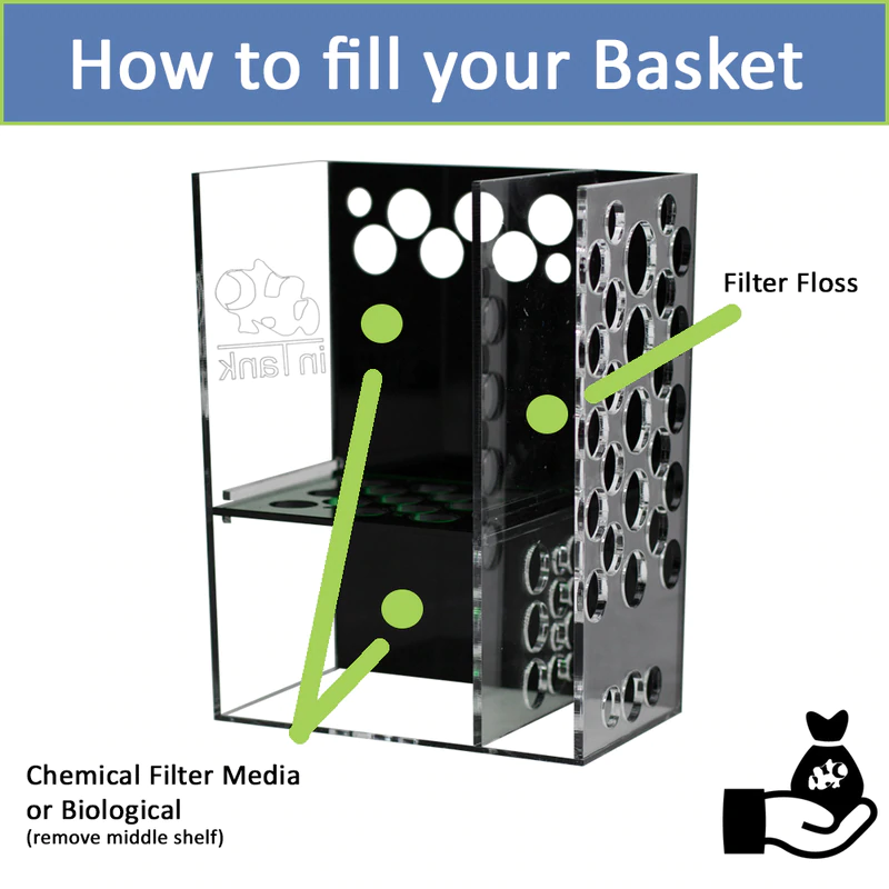 inTank Media Basket for Fluval Aquaclear 70 | Hagen AquaClear 70