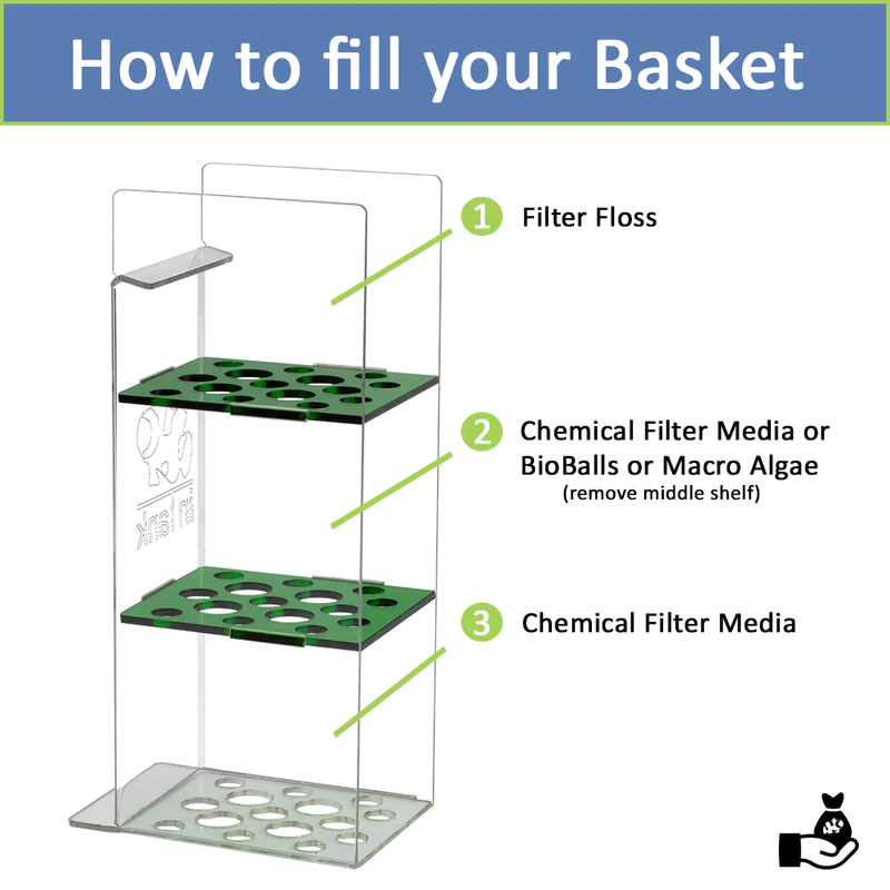 inTank Media Basket for Fluval Flex 32.5 | Fluval Flex 123L
