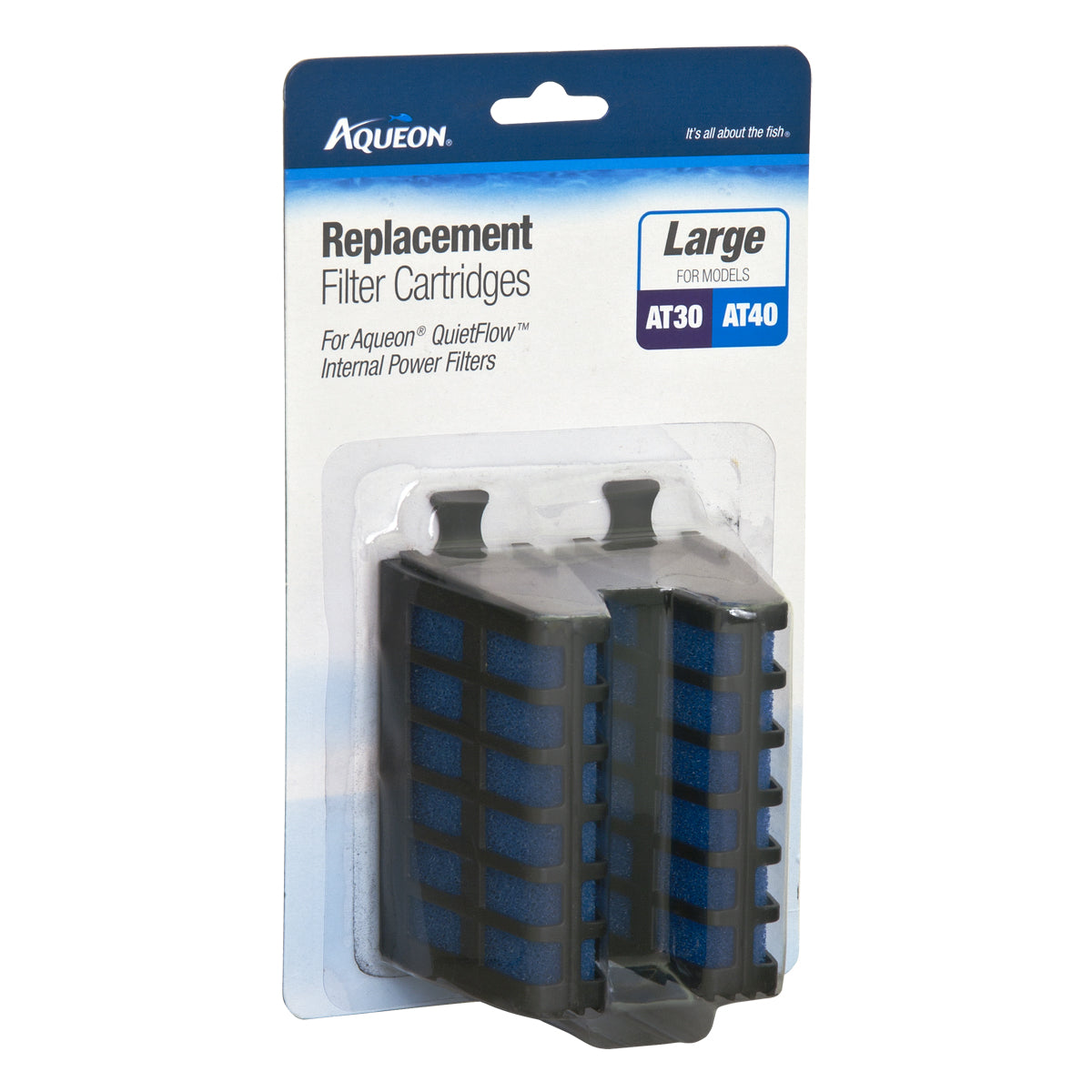 Aqueon Replacement Filter Cartridge QuietFlow Internal Power Filter Med-Large - 2pk