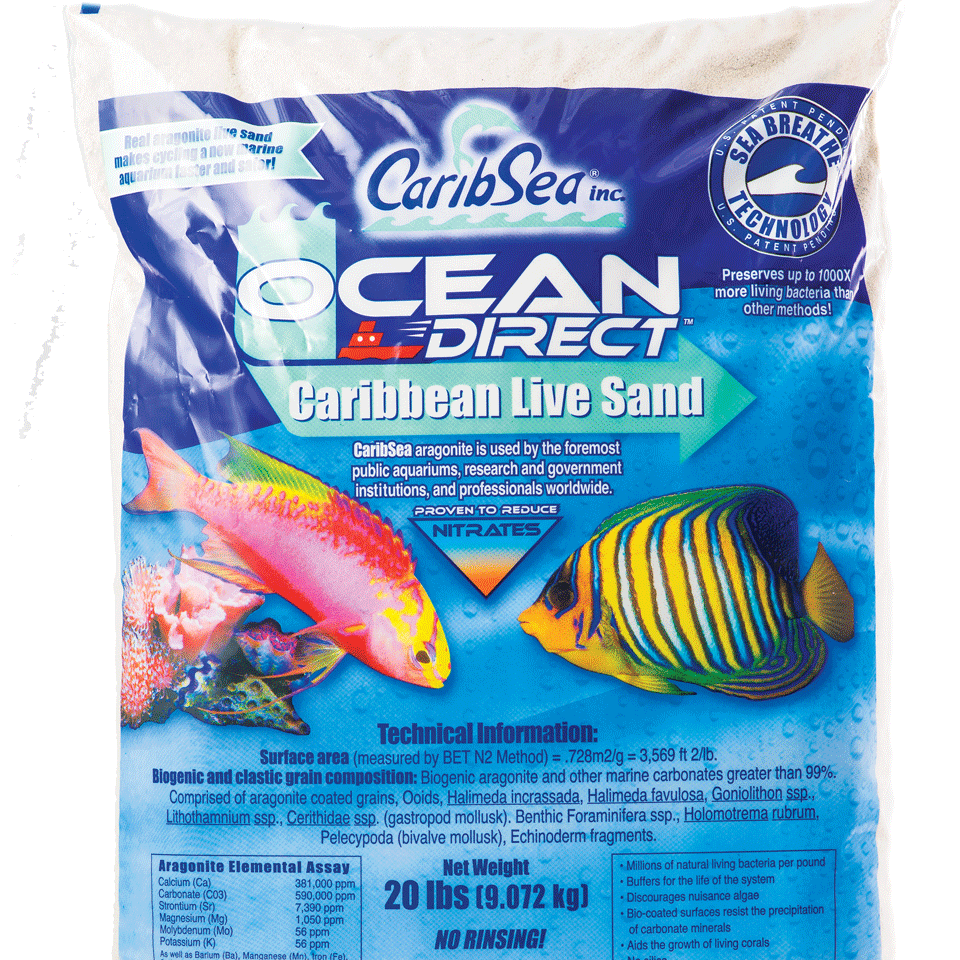 CaribSea Ocean Direct Live Sand Original Grade - 20lb