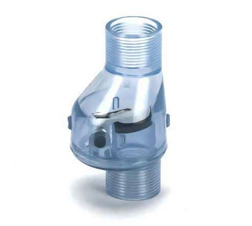 PVC Flapper Check Valve FTP x FTP - 3-4 Inch