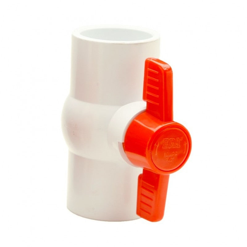 PVC Compact Ball Valve Slip White - 1"