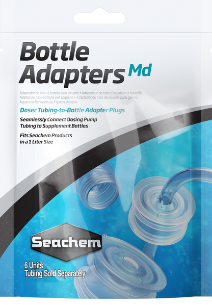 Seachem Bottle Adapters - Medium - 6 Pack