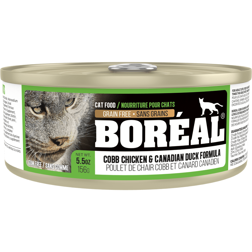 Boreal Cobb Chicken and Canadian Duck Wet Cat Food Can - 156g - The Pet Source