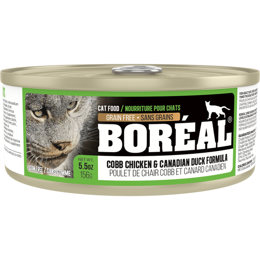 Boreal Cobb Chicken and Canadian Duck Wet Cat Food Can - 156g - The Pet Source