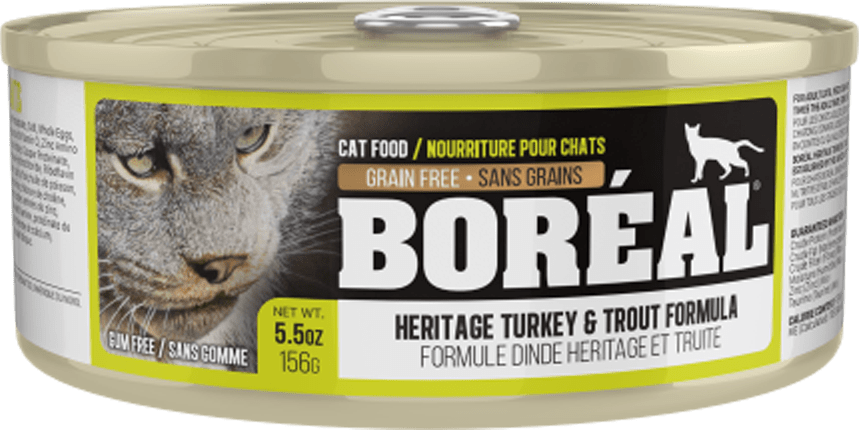 Boreal Heritage Turkey & Trout Wet Cat Food Can - 156g - The Pet Source