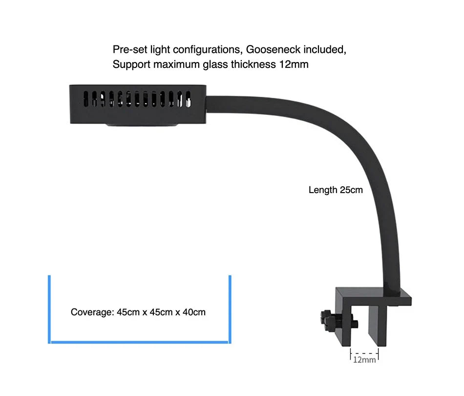 SeaTorch MC95 Blue Mini LED Aquarium Light - features and specifications 4