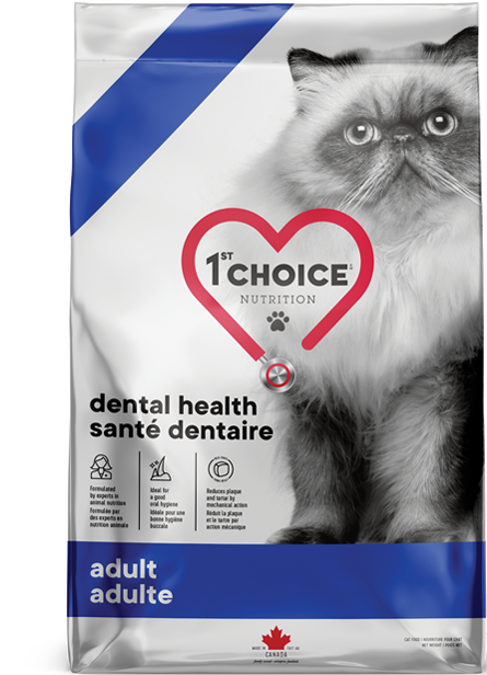 1st Choice Nutrition Dental Health Chicken Dry Adult Cat Food - 1.8kg