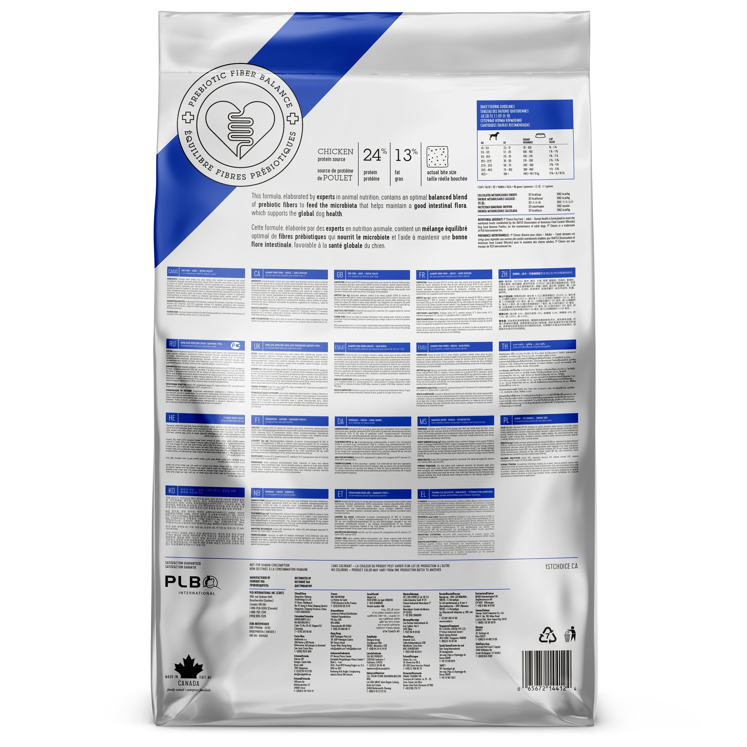 1st Choice Nutrition Dental Health Chicken Dry Adult Dog Food - 2kg