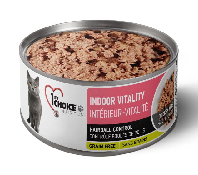 1st Choice Nutrition Hairball Control Chicken Pate Adult Wet Cat Food - 156g