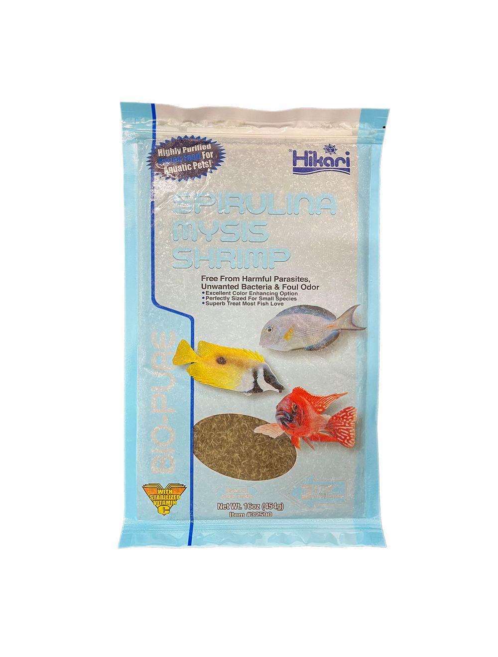 Hikari Bio-Pure Frozen Spirulina Mysis Shrimp 16oz