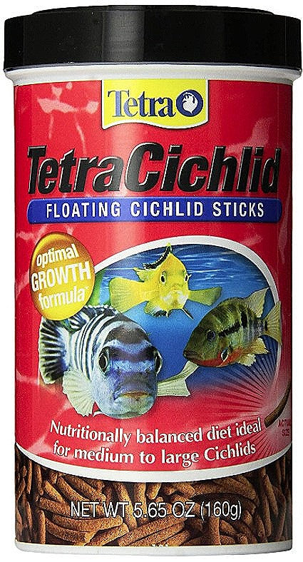 Tetra TetraCichlid Floating Cichlid Sticks Fish Food Growth Formula