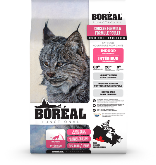 Boreal Functional Indoor Dry Cat Food - 5.44kg