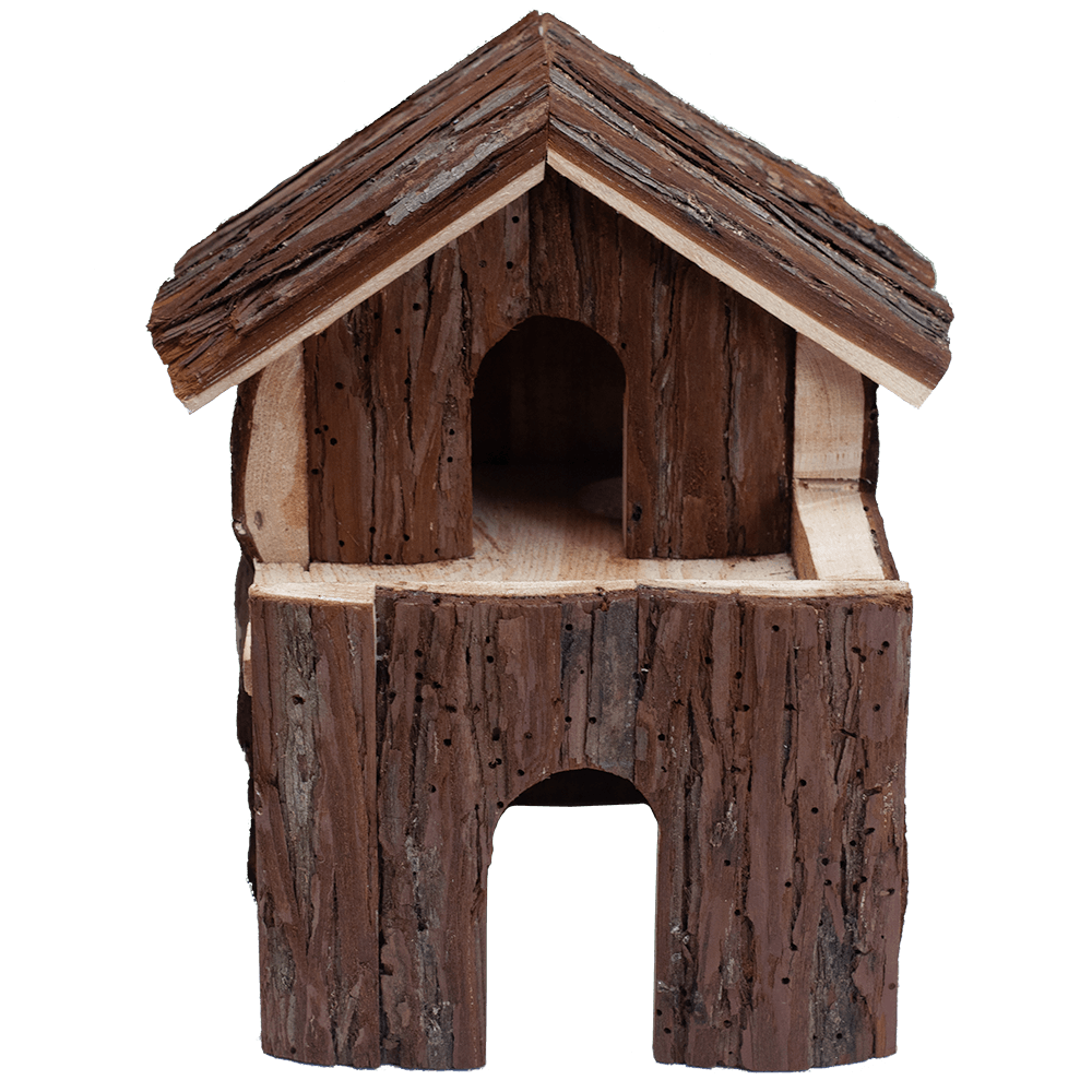 A & E Cages Nibbles Log Cabin Small Animal Deluxe - The Pet Source