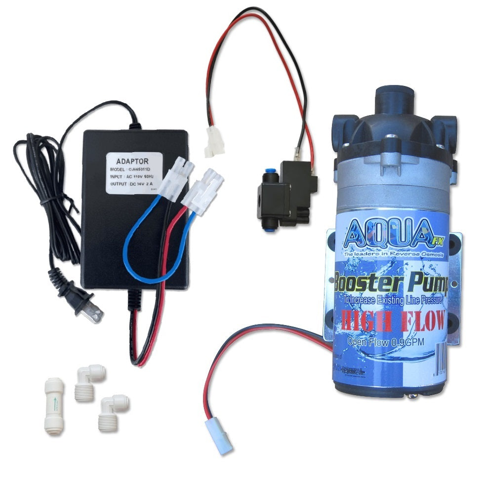 AquaFX High Pressure Booster Pump Complete Kit - Up to 300 GPD