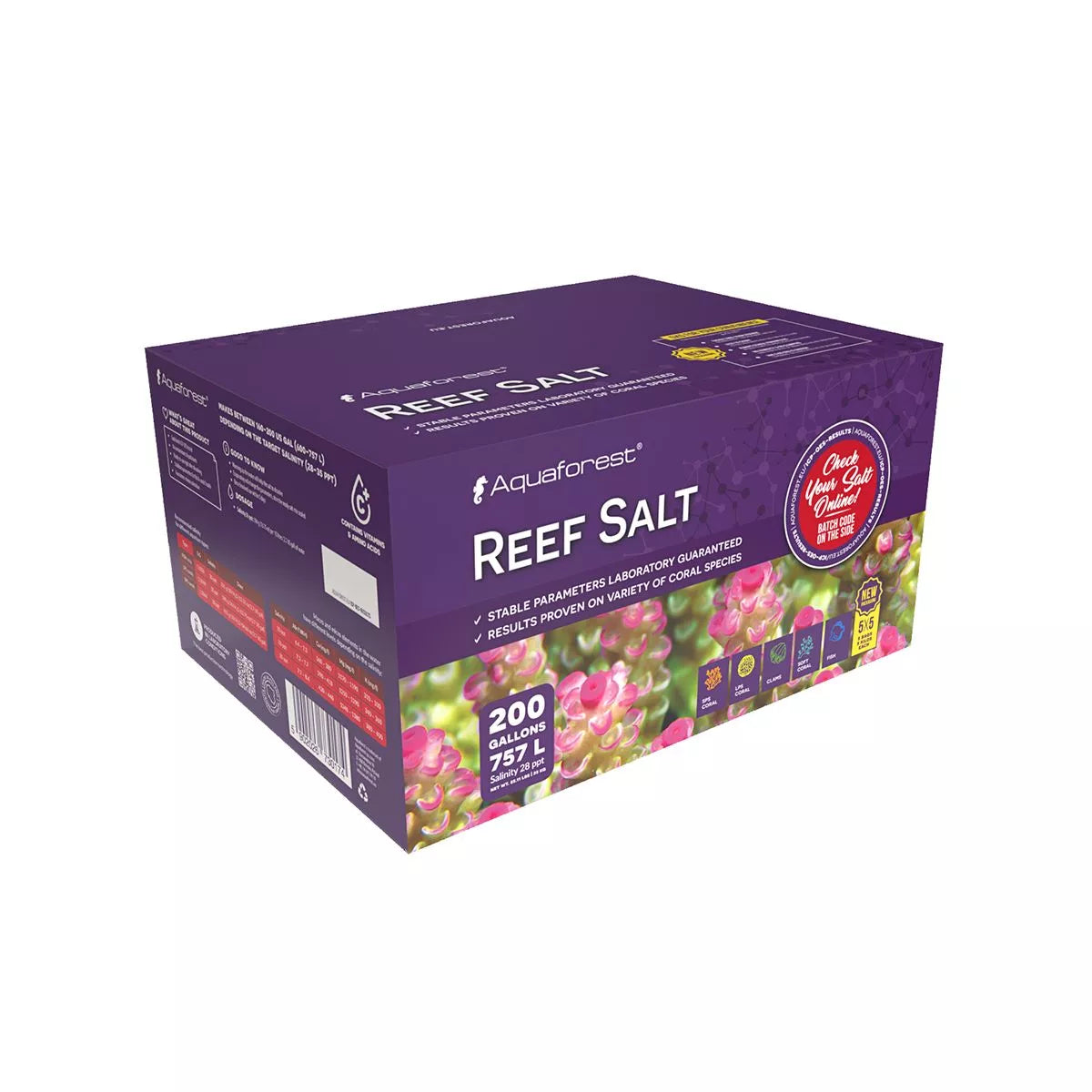 Aquaforest Reef Salt 25kg Box (5 x 5kg) - 200 gal