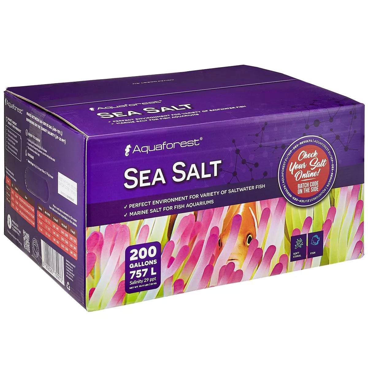 Aquaforest Sea Salt 25kg Box - 200 gal