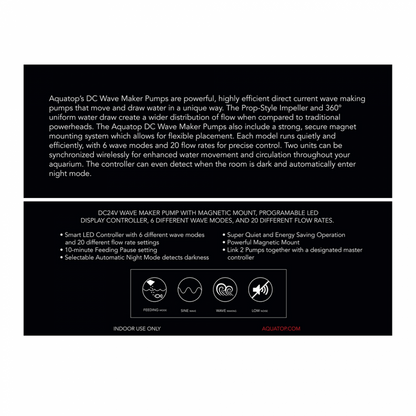 Aquatop Forza MaxFlow Slim DC Wavemaker with Controller - 2113 GPH