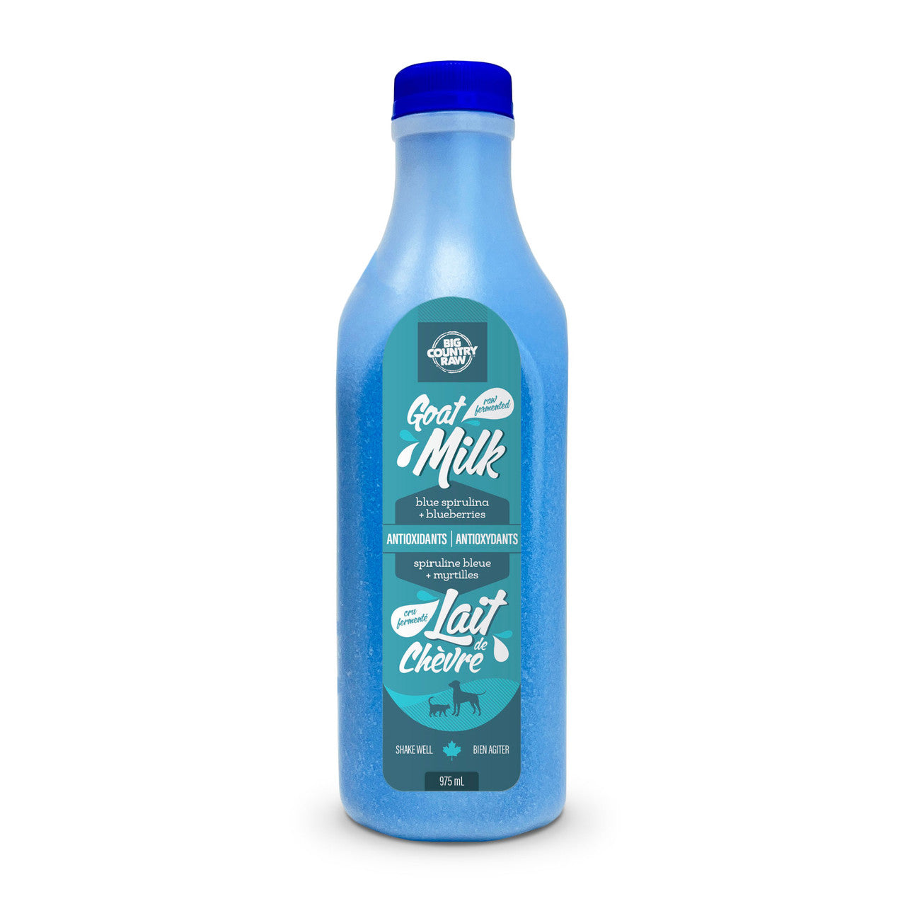 Big Country Raw Frozen Raw Goat Milk Antioxidant Blue - 975ml