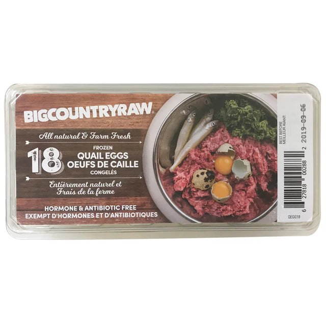 Big Country Raw Frozen Quail Eggs - 18pk