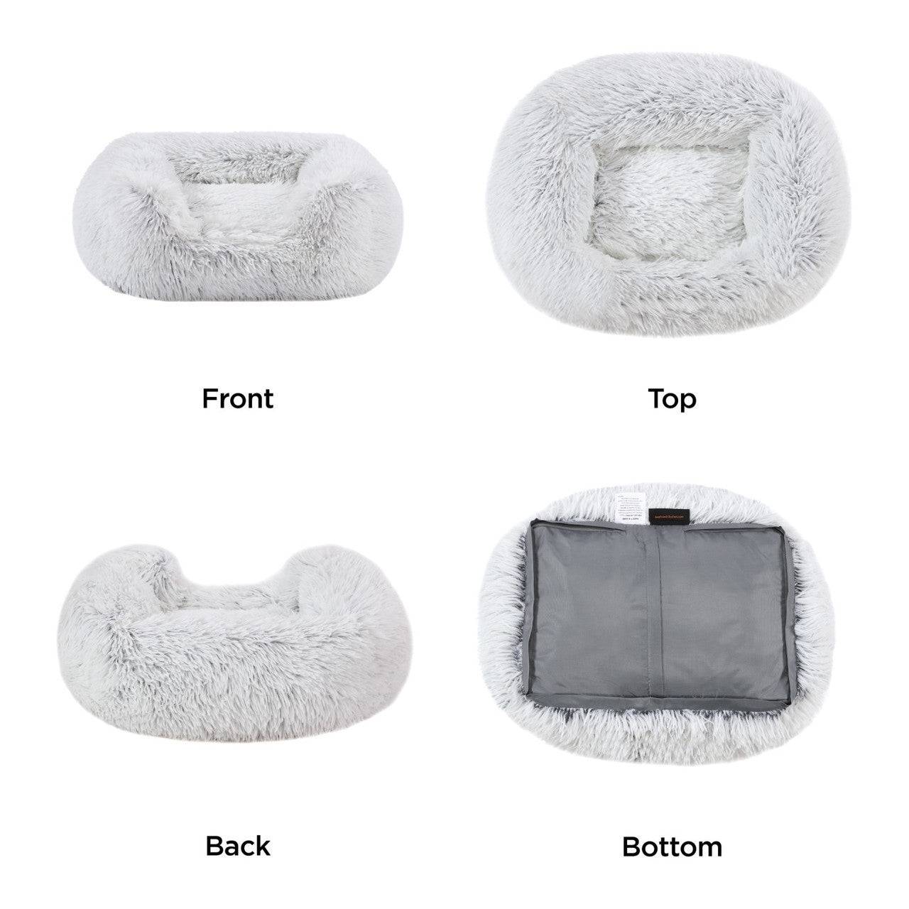 Best Friends By Sheri Soothe & Snooze Lounge Shag Dog Bed - 20" x 15" - The Pet Source