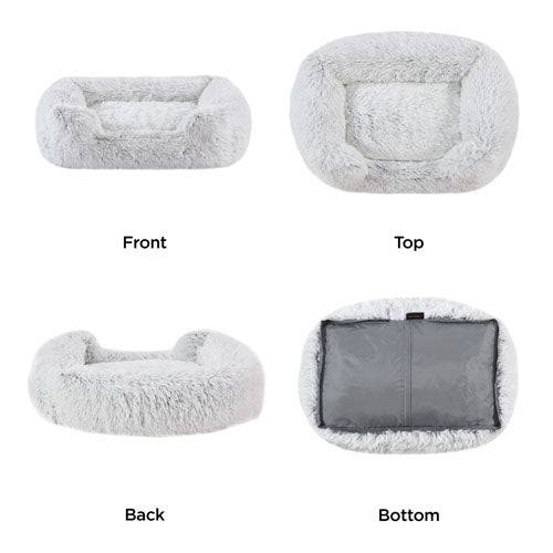 Best Friends By Sheri Soothe & Snooze Lounge Shag Dog Bed - 30" x 20" - The Pet Source