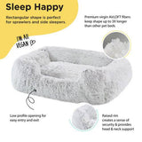 Best Friends By Sheri Soothe & Snooze Lounge Shag Dog Bed - 36" x 27" - The Pet Source