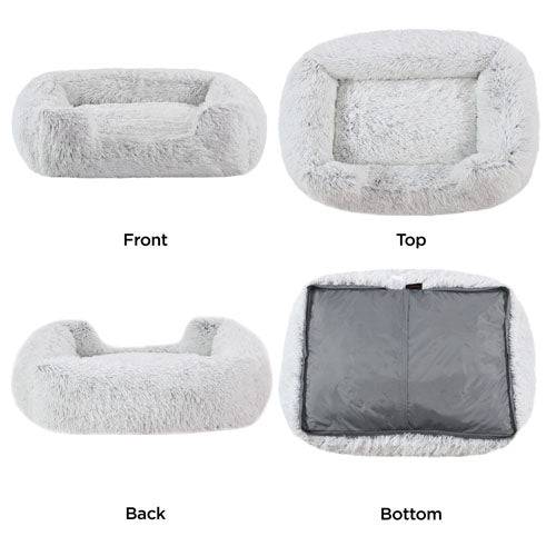 Best Friends By Sheri Soothe & Snooze Lounge Shag Dog Bed - 36" x 27" - The Pet Source
