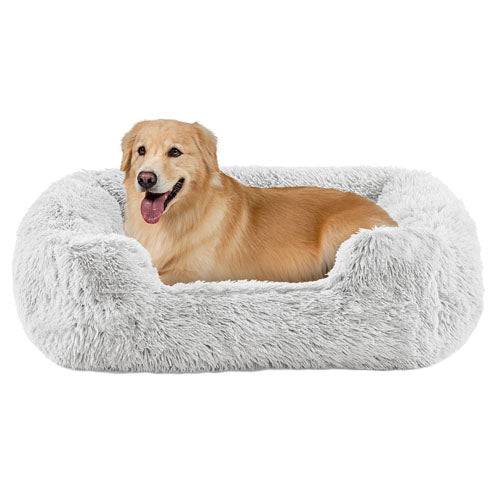 Best Friends By Sheri Soothe & Snooze Lounge Shag Dog Bed - 36" x 27" - The Pet Source