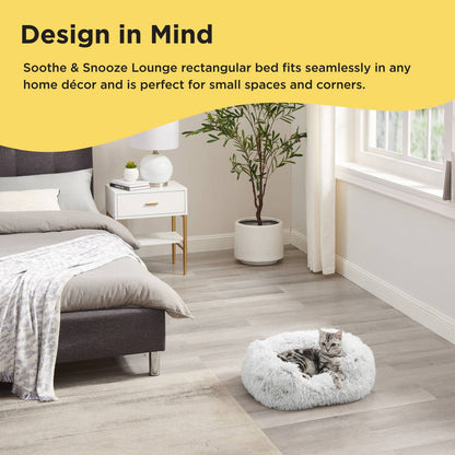 Best Friends By Sheri Soothe & Snooze Lounge Shag Dog Bed - 36" x 27" - The Pet Source