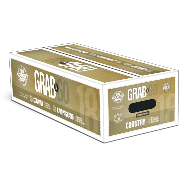 Big Country Raw Grab N Go Country Raw Frozen Dog Food - 18lb