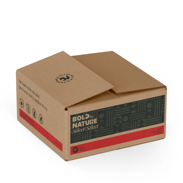 Bold By Nature Select Raw Beef for Dogs - Patties - 12lb