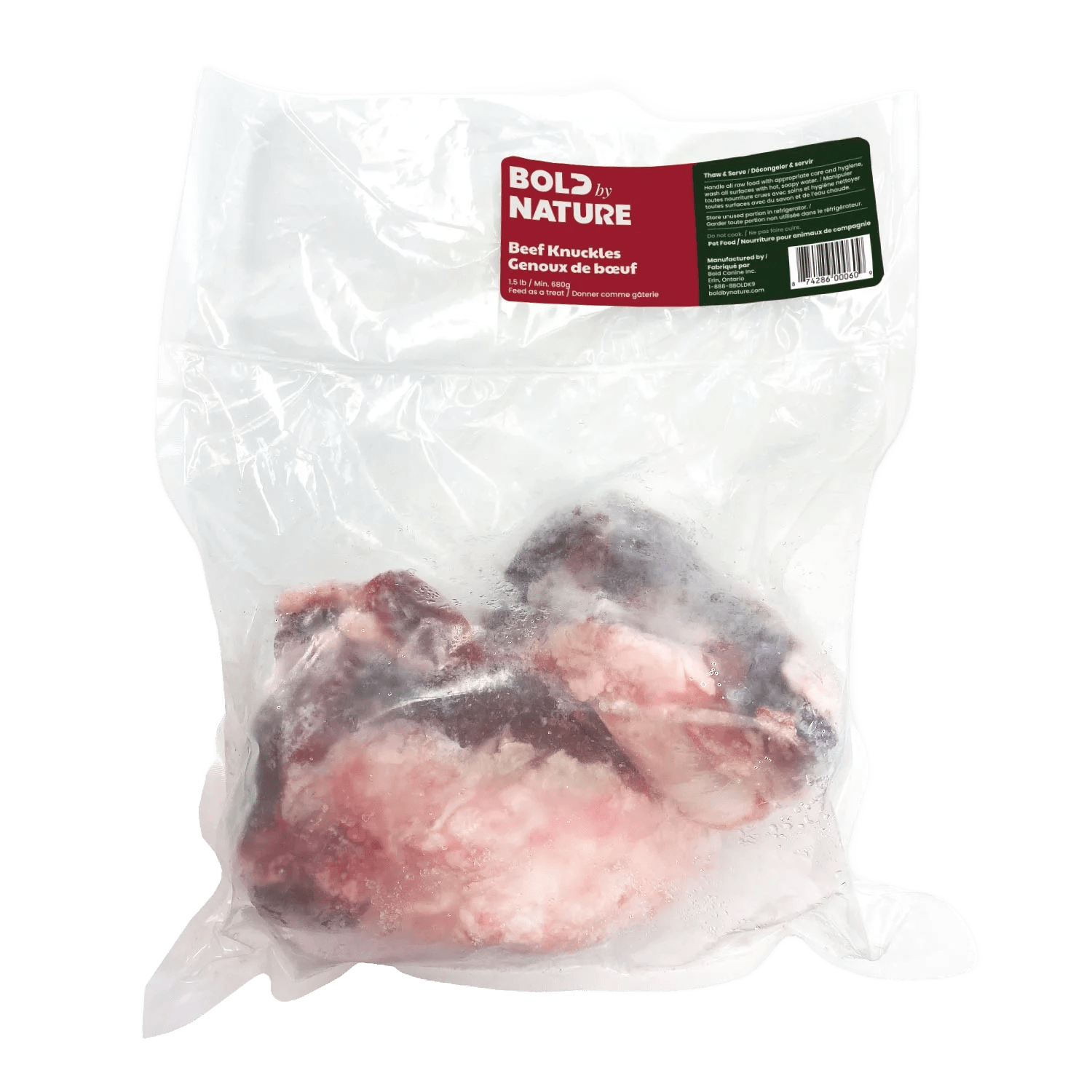 Bold By Nature Raw Beef Knuckle Bone for Dogs - The Pet Source