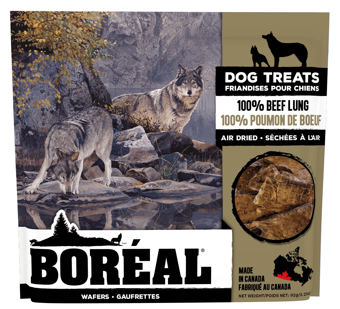 Boreal 100% Beef Lung Air Dried Dog Treats - 45g - The Pet Source