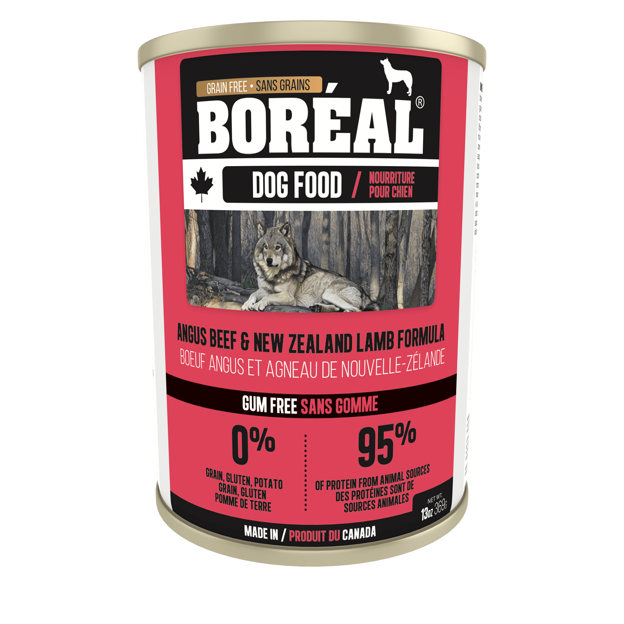 Boreal Angus Beef & New Zealand Lamb Wet Dog Food Can - 369g - The Pet Source