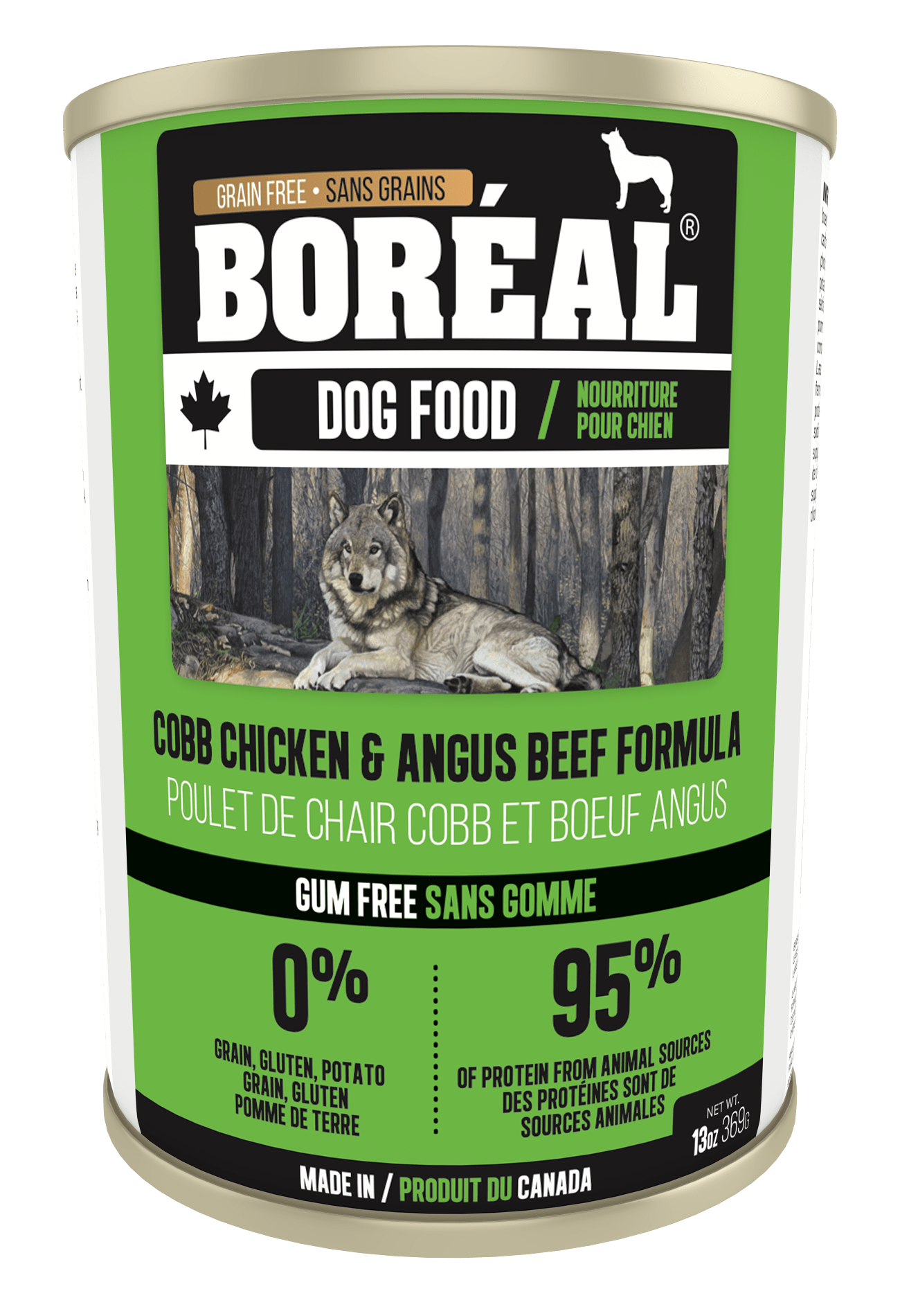 Boreal Cobb Chicken & Angus Beef Wet Dog Food Can - 369g - The Pet Source