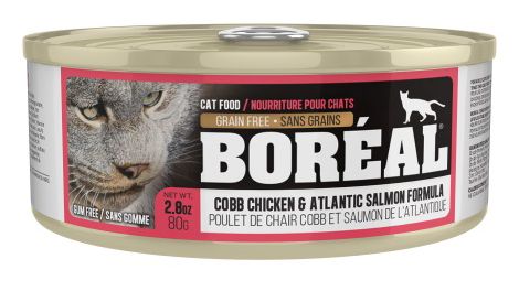 Boreal Cobb Chicken and Atlantic Salmon Wet Cat Food Can - 80g